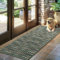 Biscpro Tapis d'entrée Interieur 50x120cm Paillasson,Antidérapant Lavable Tapis de Porte,pour Passage,Couloir,Cuisine,Terrasse,Jardin,Chambre-Vert