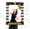 Flintronic 18.Geburtstag Deko Fotorequisiten, Schwarzes Gold Aufblasbarer Rahmen zum 60.Geburtstag, Party Foto Booth Props für Partydeko, Partei Dekorationen