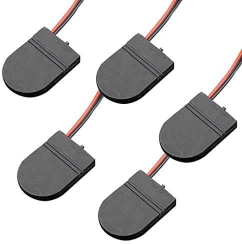 LIGSLN CR2032-Knopfzellen-Batteriehalter mit An-/Aus-Taste, 5 Stück