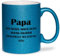 glitzertassen.de® | Papa, ich werde immer deine finanzielle Belastung sein | Tasse mit Glitzer | Geschenkidee | Vatertag | Mama Geschenk | Kaffeetasse | Blau