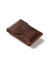 Crazy Horse Craft, Leder Kartenetui Herren, Kartenhalter Damen, Wood Brown Minimalist Slim Wallet