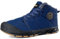 DAZFE Winterschuhe Herren Gefüttert - Winterstiefel Herren Schneestiefel Schneeschuhe Winterschuhe Gefüttert Barfußschuhe Winter Outdoor Bequem Rutschfeste (Blau 44EU)