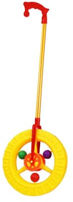 Luwecf Giocattolo da Spingere con la Ruota attività di apprendimento in età prescolare Giocattolo da Spingere per Camminare per Ragazzi e Ragazze