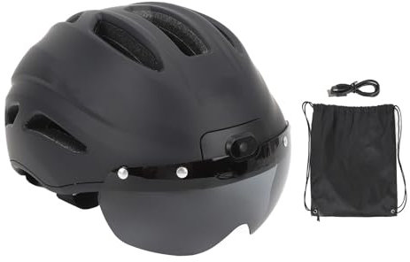 Smart Bike Helmet, 4K 30FPS Camera GPS HiFi Speaker 130 Degree Wide Angle IP65 with 32GB Memory Card for Commuter