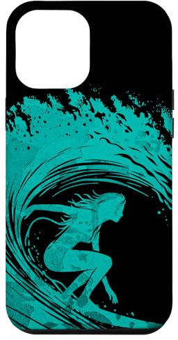 iPhone 12 Pro Max Surfer-Girl s Sumi-e Style s Ink Art Case