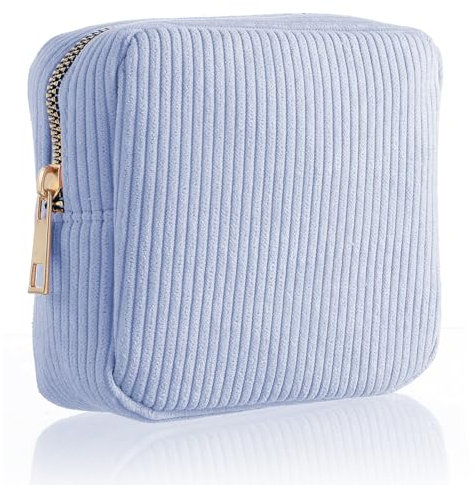 Bremorou Mini Damenbinde Binden Aufbewahrung Tampon Aufbewahrung Binden Tasche Kosmetiktasche Klein Aufbewahrungstasche Für Damenbinden Tampon Binden Aufbewahrung Perioden Tasche Für Tragbar (Blau)