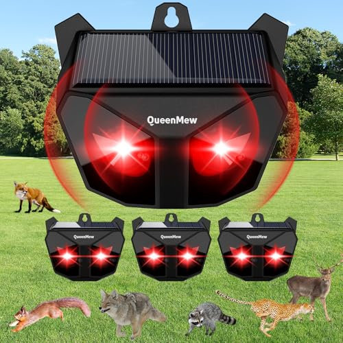 Katzenvertreiber Ultraschall, Katzenschreck für Garten mit Sensor, Solar Katzenabwehr für den Außenbereich mit Flash Light, Ultraschall Abwehrmittel vertreibt zur Vertreibung von Katzen, Batten