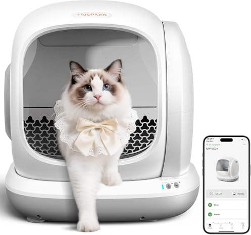 Self Cleaning Litter Box, Multi-Cat Compatible, Automatic Cat Litter Box with APP Control, 75L Extra Large Open Low Entry Smart cat Litter Box for Senior Cats Large Cats etc