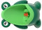 Urinalpotty Urinal Netter Cartoon Lustige Ziel -Ziel -Wand - Pee Training Urinal für Kleinkinder Grüne Fang mit Curinalpee Training Urinalboys (GREEN)