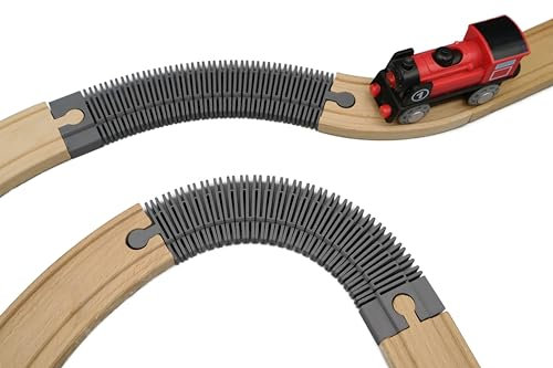 Flexible Schiene für Holzeisenbahnen (1 Stück) (Anthrazit)