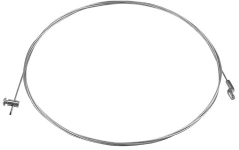 Câble D'accélérateur Tondeuse Diamètre 1.5mm Longueur 2.3m, Cable Accelerateur Traction Flexible avec Embout Z et Serre-Câble en Z, Câble Motoculteur Solide pour Débroussailleuse Motoculteur