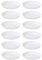 Folpus Lot de 12 soucoupes pour Pots de Fleurs, élégantes, Rondes, pour l'intérieur et l'extérieur, Robustes et Traditionnelles, Blanc, S