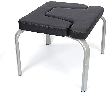 Rogowsen Yoga-Kopfstandbank, Schwarzer Yoga-Stuhl, Umgekehrte Stützbank, Tragkraft 100 kg, Kopfstandhocker für Yoga, Fitness und Heimtraining