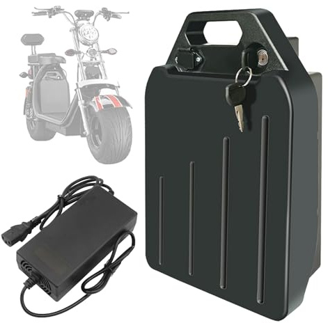 SSCYHT Batterie Lithium 60 V 20 Ah 28 Ah 10 Ah Batterie Rechange 48 V 15 Ah 22,4 Ah 25,6 Ah 17,5 Ah Batteries Amovibles pour Fat Tire pour Moteur 500 W - 1700 W avec Chargeur,48v17.5ah