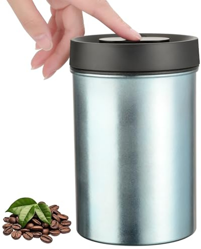 VINATO Kaffeedose Luftdicht Vakuumbehälter Kaffeebohnen Behälter Geeignet für Kaffee, Trockenlebensmittel, Nüsse, Küchenlebensmittel-800Ml