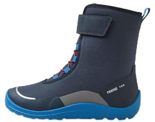 Reima ReimaTec Kids Talvella Junior Barefoot Lined Winter Waterproof Boots, navy blue, 1.5 UK Child