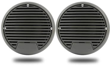 DRAUXI Altoparlanti Bluetooth marini for barche, moto, vasca idromassaggio stereo con potenza massima 140 Watt, coppia, grigio Resistente alle intemperie