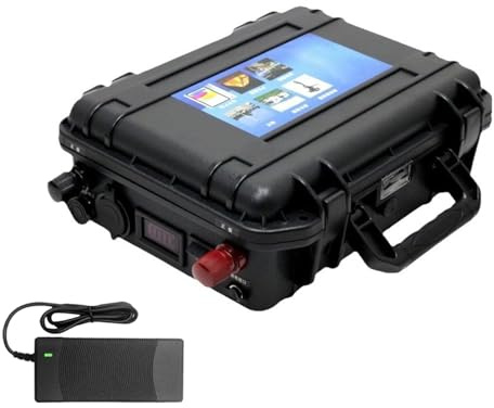 JCXYL EV 12V 60Ah 80Ah 120Ah 150Ah Ersatzbatterie für Bootsantriebe im Außenbereich; 24V 100Ah 150Ah 200Ah Lithium-Akkupack für 0-5000W Angelbootmotoren,12v,60Ah