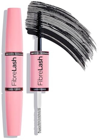 MCoBeauty 2-in-1 Fibrelash Brush on False Lashes Mascara für Damen, Schwarz, 0,017 oz/0,05 g und 0,18 oz/5 ml