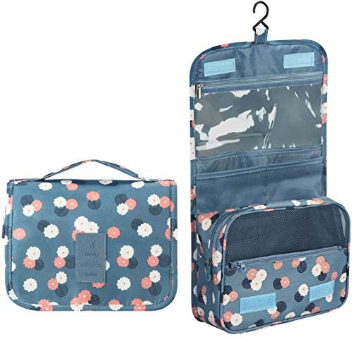 Bansga Kulturtasche zum Aufhängen | Faltbarer Reise Kulturbeutel mit Tragegriff | Multifunktionale Toilettentasche, platzsparende Kosmetiktasche, Waschtasche, Waschbeutel für Herren, Damen