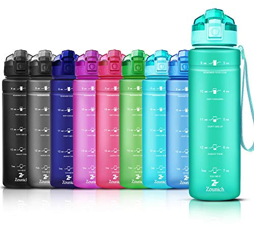 Zounich Trinkflasche Kinder Auslaufsichere 1L/700ml/500ml-BPA frei trinkflaschen Sport Tritan Kunststoff Wasserflasche für Sport, Fahrrad, Schule, kohlensäure geeignet Sportflasche
