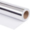 RUSPEPA Papier D'Emballage Métallisé Argenté - Papier De Couleur Unie, Idéal Pour Les Cadeaux De Mariage, Anniversaire, Noël Et Baby Show - 76 CM X 10 M