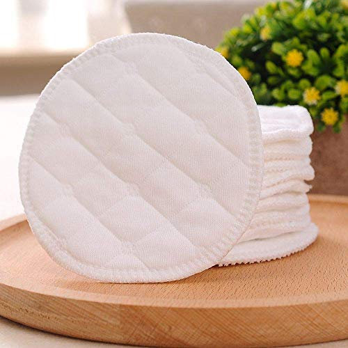 Reusable 100% Cotton Make Up Pads Facial Cleanser Wipes Washable + Storage Bag … (5 Pads)
