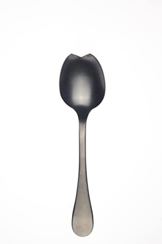 Mepra AZC1096VI1122 Salatlöffel, Vintage-Stil, Schwarz