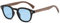 SHEEN KELLY Sonnenbrille im Mod-Stil für Männer und Frauen VINTAGE Unisex runde blaue Gläser