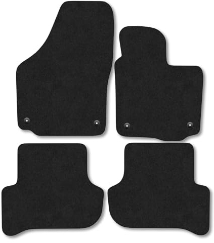 Skoda Yeti (2009-2017) Carpet Car Mats | Black Edge Trim Tailored Fit Floor Mats Full Coverage Protection Accessories Easy Clean Anti Slip Made in the UK