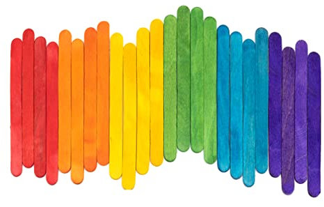 Comfy Package Palos de palitos de palitos de palillos de madera de 4,5 pulgadas - 11,4 cm para manualidades, palitos de madera multiuso para helados, helados y más
