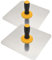 ESreake 2Pack Aluminium Plastering Hawk with Soft Grip Handle, Plaster Mortar Board Holder Finishing Plastering Tool for Cement, Mortar, Drywall (2, 11.8x11.8)