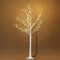 HOMCOM Arbre Lumineux LED - décoration Lumineuse Blanc Chaud - 72 LEDs - Usage intérieur - 120 cm - décoration de noël Chambre Maison Blanc