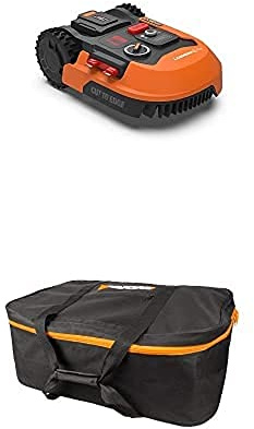WORX Landroid M500+ WR165E Robot Lawn Mower for medium gardens up to 500m2 + WORX WA0197 Landroid Robot Mower Storage Bag