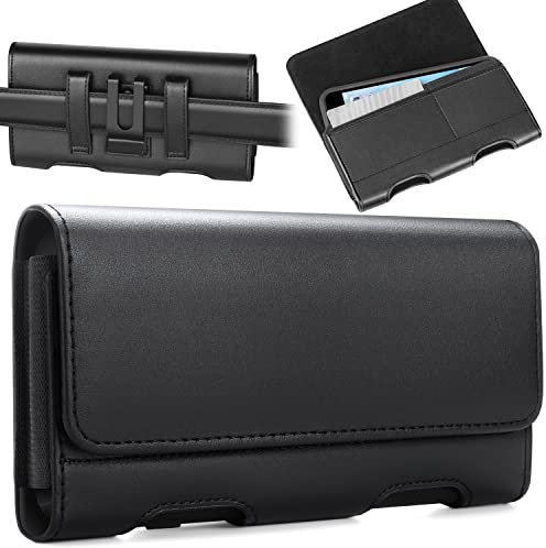Gcepls Handy Gürteltasche für iPhone SE, iPhone Mini,iPhone 8, 7, 6s,Magnetverschluss Handyholster mit ID-Kartenhalter Tasche, Handytasche Gürtel für Smartphone (S (14.7x7.6x1.3 cm), Blau)