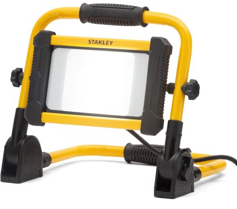 LITECRAFT Stanley Work Light 30 Watt Portable LED Outdoor Floodlight - Black, Yellow (30, Watts)