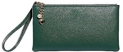 SRTUMEY WI0628 Portefeuille en cuir synthétique pour femme, pochette de voyage pour femme, pochette de voyage avec dragonne