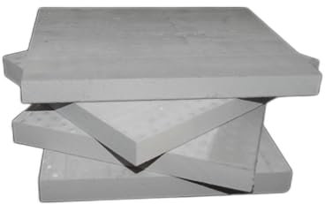 Panneau de feu Isolant en Silicate de Calcium résistant à la Chaleur, 4 Briques 1000 °C, Ignifuge, résistant à la Chaleur, Isolation Thermique en Fibre de céramique Skamol Gris