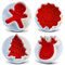 Ausstechförmchen Weihnachten Plätzchen-Ausstechformen,Guador Mini-Ausstecher-Set Weihnachten Keksausstecher Kunststoff Stempel Ausstecher Weihnachtsplätzchenform Weihnachtsplätzchen Schimmel 4pcs