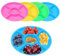 Zfseyuh Plateau Aperitif Compartiment,4 Pièces Assiette Fruits Plateau Collation Plateau à Collation en Plastique Réutilisable 5 Compartiment pour Desserts aux Fruits,Légumes et Fruits Secs