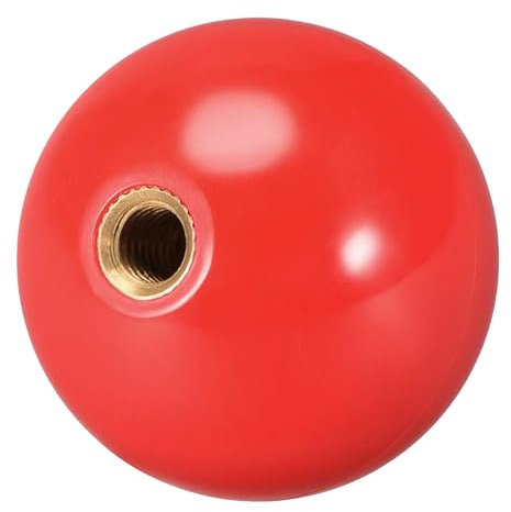 Timebid Joystick de 35 mm con mango superior de bola | M6 cabeza de tornillo Arcade Game Joysticks de repuesto fácil de instalar piezas de bricolaje rojo
