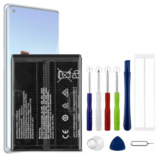 Vvsialeek BLP825 Batteria sostitutiva compatibile con O-PPO Reno Find X3 Neo 5G/Reno6 Pro 5G con kit di strumenti gratuito