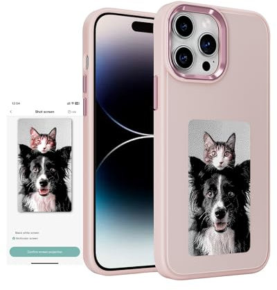 XCOOL InkPlay E-Ink Phone Case for iPhone 14 Pro Max Pink | DIY, Wireless, NFC, Photo Display, Anti-Drop, Water-Resistant