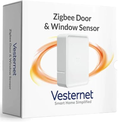Vesternet Zigbee Smart Door & Window Sensor | Monitor And React To Door & Window Activity In Your Smart Home Hub | Compatible with Home Assistant, SmartThings & Hubitat