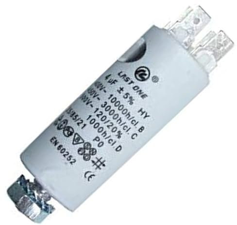 SOS - Accesorio condensador 4 MF para lavavajillas 481212118132 AEG, ARISTON HOTPOINT, ARTHUR MARTIN ELECTROLUX, BALAY, BAUKNECHT, BOSCH, CONSTRUCTA