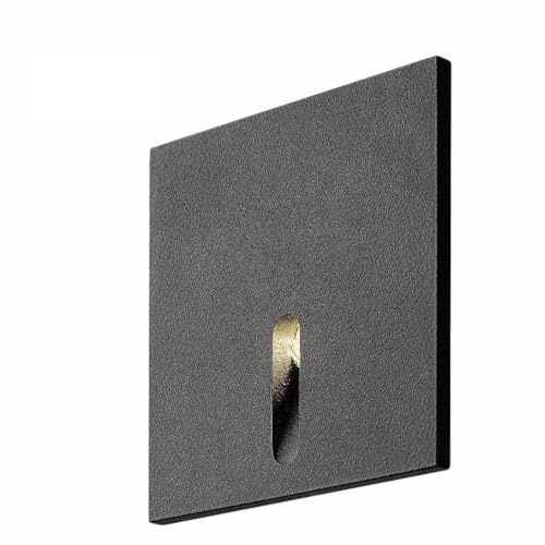 rabalux 71171 Einbauleuchte BOVEN LED 3W 3000K Aluminium schwarz, transparent H:7.5cm B:6.5cm