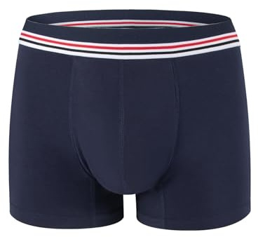 HANSILK Inkontinensbyxor herr tvättbara boxershorts i bomull med 80 ml absorberande dyna, återanvändbara och läckagesäkra för mild inkontinens efter operation
