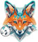 Milliwood Alternative Geometry - Ungewöhnliche Puzzles für die ganze Familie - Tolle Unterhaltung für alle Altersgruppen - Unregelmäßige Formen - 500 Teile - Hypnotizing Fox - 39,5x45,8cm