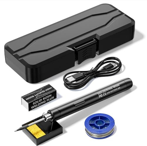 Weytoll Soldador eléctrico inteligente portátil USB Pluma de soldadura multifuncional con función de ajuste de temperatura de 300-450 ℃ para uso de reparación y mantenimiento de soldadura4