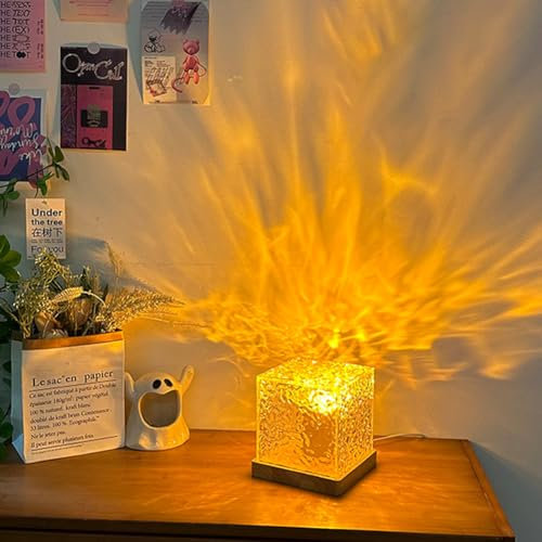 Usper Wave Lamp Ocean Lamp Galaxie Projektor Nachtlicht mit 16 Farben,Romantische dimmbares Umgebungslicht für Schlafzimmer für Schlafzimmer, Wohnzimmer, Party, Date, Bars, Geschenk